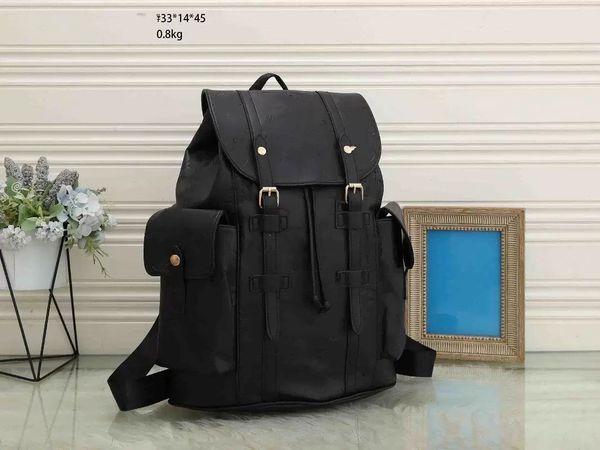 Männer Frauen PU-Leder-Rucksack Schultasche Luxuriöse Designer-Rucksäcke mit schwarzer Prägung Handtaschen PU-Leder Umhängetaschen Louiseities Viutonities Rucksack-Stil