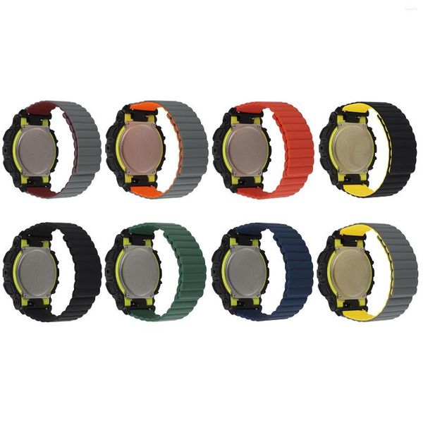 Assista Bandas Silicone Double-Suded Magnetic Watch Band Strap for GD GA-110 GA-140 GA-400 GA-700 GA-900 GAW-100