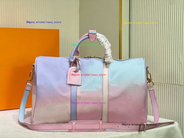 Дизайнерские роскошные сумки KEEPALL 50 Дорожная сумка Блестящая сумка для багажа большой вместимости
