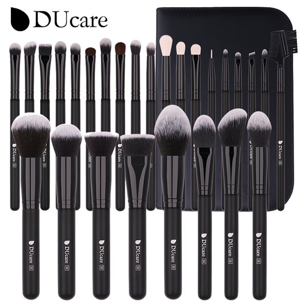 Make-up-Tools DUcare Schwarz Make-up Pinsel Professionelle Lidschatten Foundation Puder Weiche Synthetische Haar Pinsel brochas maquillaje 230203