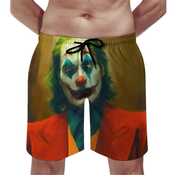 Pantaloncini da uomo The Clown Board Pantaloni corti da spiaggia senza speranza Vita elastica Comodi costumi da bagno con stampa Plus Size 3XLMen's