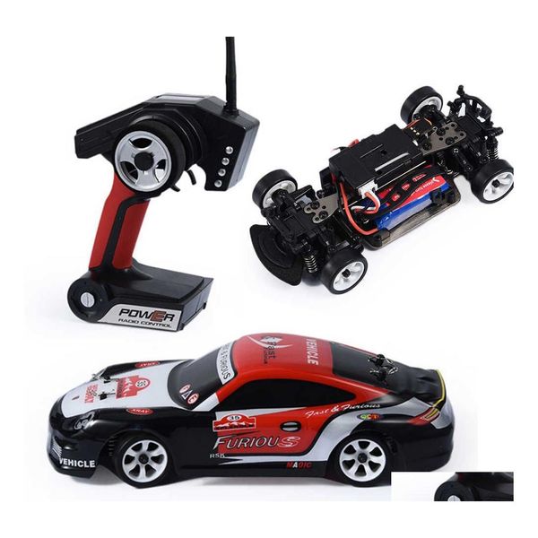 Электрический/RC CAR WLTOY K969 1/28 2,4G 4WD 130 Двигатель с дистанционным управлением мотор высокий качество высокого качества/ч. Скорость Дрифты для мальчиков подарки T221214 Drop Dhgyu