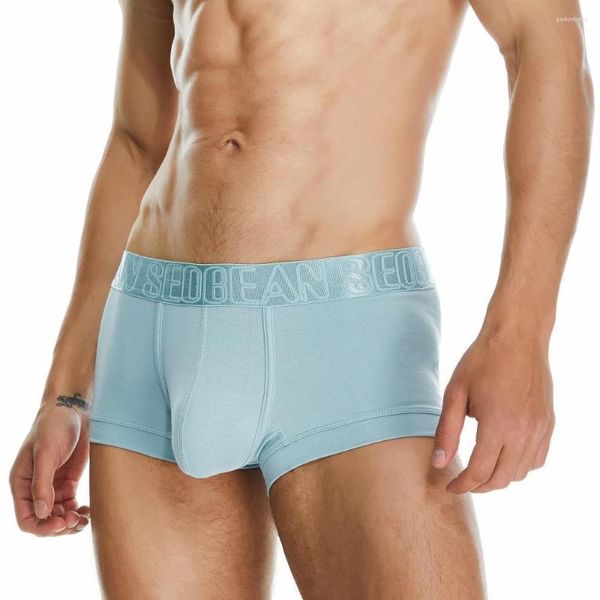 Cueca marca seobean boxers calcinha calcinha algodão mass de cueca boxer shorts Sexy Briefs Sexy Color Solid para Man