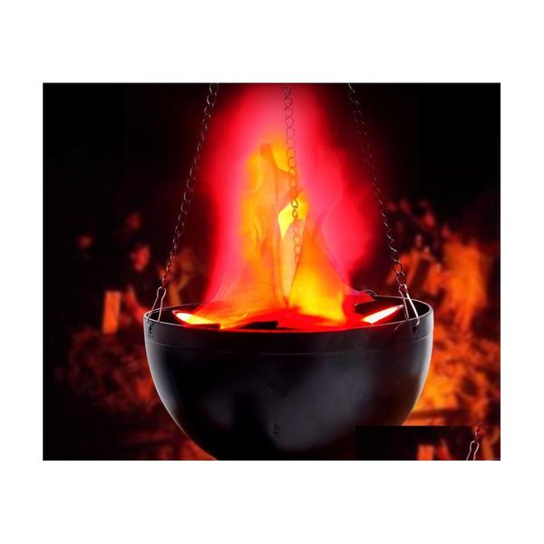 Neuheit Beleuchtung Elektronische Brazier 20 cm Kleine Lampe Bar Halloween Dekoration Flamme Lagerfeuer Party Kronleuchter Drop Lieferung Lichter DHSEK