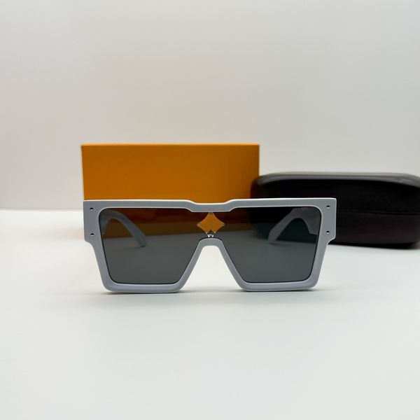 Designer Herren Schwarzer Zyklon Sonnenbrille Mode Eyewear Model Spezial UV 400 Schutz Doppelstrahl Rahmen Outdoor -Marke Design Plank Top Cyclones Sonnenbrille mit Box