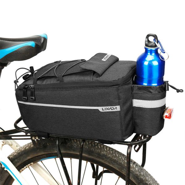Packtaschen s Lixada Isolierter Fahrradkühler mit Regenschutz Wasserdichter Fahrrad-Heckträgeraufbewahrung Reflektierende MTB-Gepäcktasche 0201