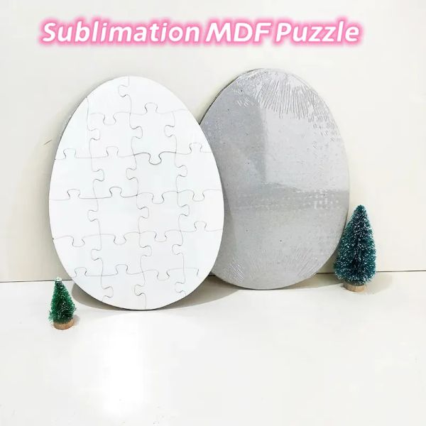 Favore regalo per feste in legno Sublimation uovo puzzle puzzle personalizzate mdf mdf fai -da -te easter puzzle s 2024