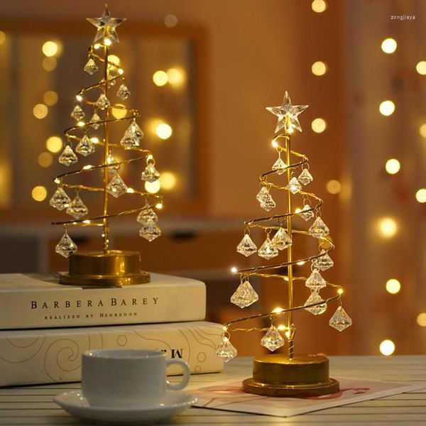 Decorazioni natalizie Lampada da modellazione Luce notturna creativa Stelle Albero Ins Rete Ornamenti decorativi rossi Po Puntelli Tavolino