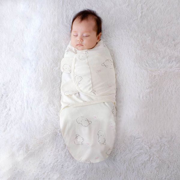 Coperte Swaddling Babies Sacchi a pelo nati Baby Swaddle Wrap Busta 100% cotone 03 mesi Coperta Sleepsack 230202