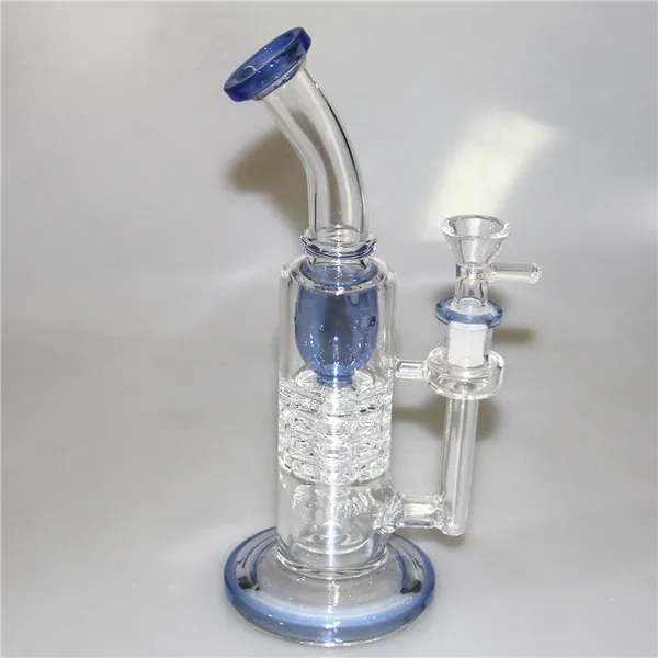 Cachimbos de água fumando cachimbos de vidro Bongs de vidro Rigyler Plataformas de óleo DAB com tigela de vidro de 14 mm de junta