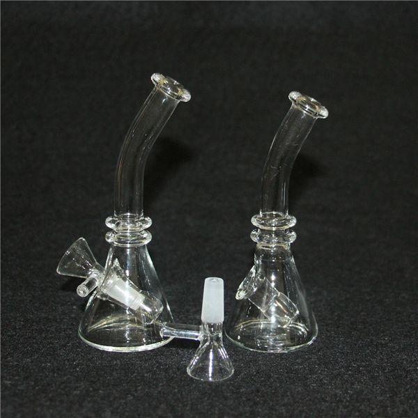 Bongos de vidro percolator vidros mini tubo de água de 10 mm articulação fêmea pequena sonda de óleo de óleo bubbler com tigela ou banger