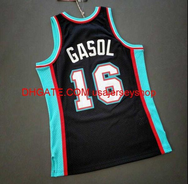 Vintage Pau Gasol Mitchell Ness College Basketball Jersey Size S-4xl 5xl Custom Qualquer Nome N￺mero Jersey