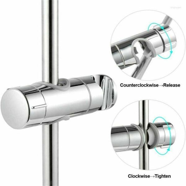 Acessório de banho Conjunto de chuveiro SLIDER SLIDER SLIDER 18-25mm UK Chrome Universal Ajuste Ajuste