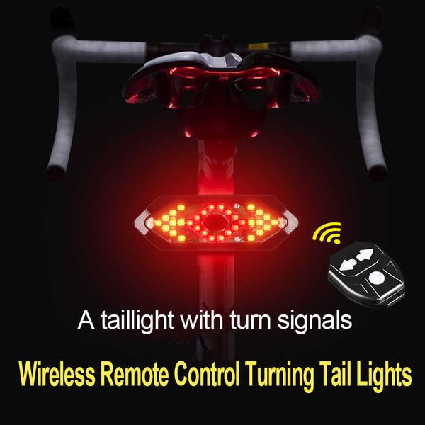 Fahrradbeleuchtung Rücklicht Smart Bike Wireless Remote Blinker Fahrrad MTB LED Rücklicht Einfache Installation ElectricScooter Richtung P230427