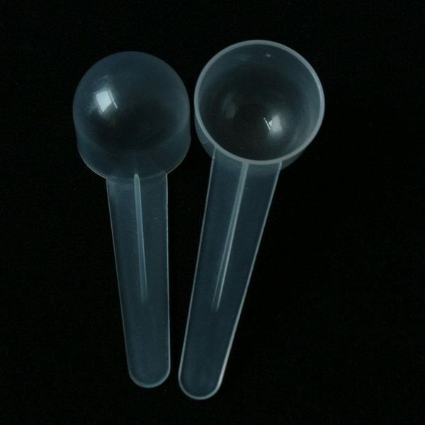 Cucchiaio di plastica di qualità Misurino Misurino Cucchiai per latte Maschera fai da te Attrezzo da cucina Bianco Colori chiari 5g 10ML