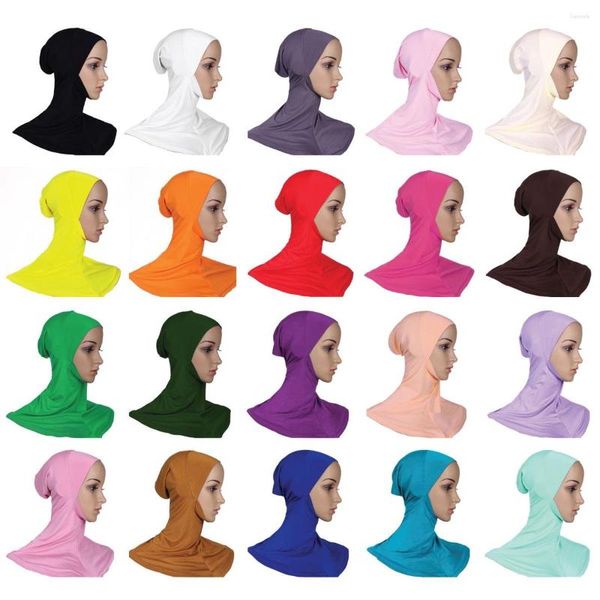 Ethnische Kleidung 100 Stück Großhandel muslimische Frauen Hijab Hut Hals voller Abdeckung islamische Motorhaube Kopftuch Underscarf Cap Wrap