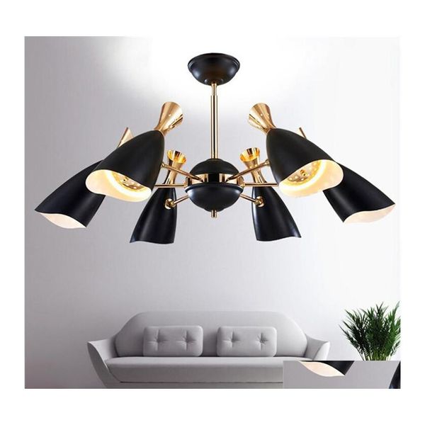 Lampade a sospensione Plafoniere vintage Lampada a led nordica Post Modern Stylish Creative Foyer Soggiorno Sala da pranzo Luce Illuminazione domestica Drop Dhxzv