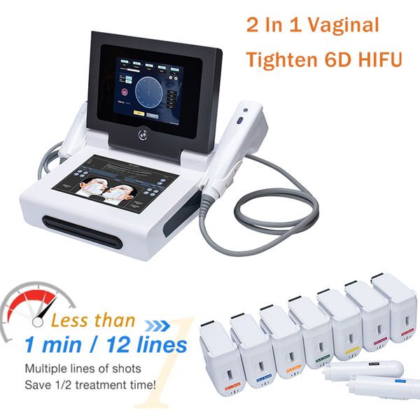 Andere Schönheitsgeräte 3 in 1 Vagina 6D HIFU Vaginalstraffungsmaschine Hochintensiver fokussierter Ultraschall weibliche private Gesundheit SPA Personengebrauch