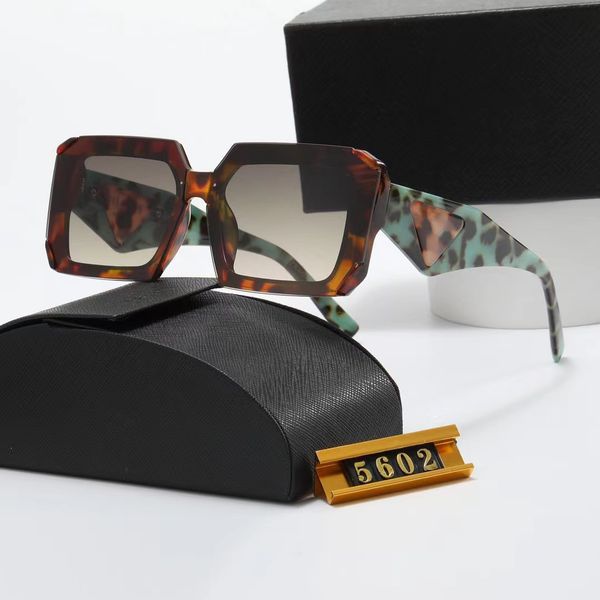 Sonnenbrille Designer Sonnenbrille Frauen Mann Sonnenbrille Luxus UV-Schutz Sonnenbrille Buchstabe Strand Retro Quadrat Sonnenglas Lässige Brille mit Box schön