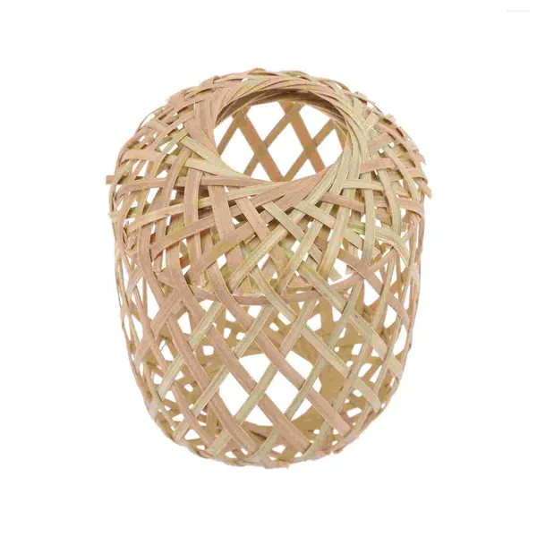 Lampade a sospensione Paralume Paralume in rattan intrecciato Lampadario a soffitto Paralume Paralume Appeso Rustico FattoriaWickerweave Gabbia Tessitura