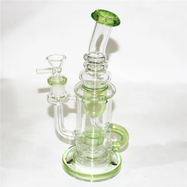 Стеклянные бонги кальян водяные трубы Матрица Perc Head Dab Rigs Уникальные стеклянные водяные бонги курящие стеклянные трубы 14 мм соединения