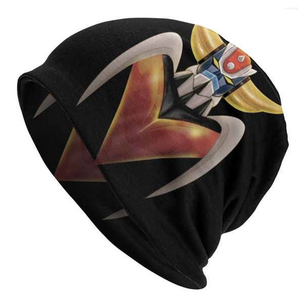 Boinas Robô OVNI Grendizer Goldrake Bonnet Homme Hippie Knitting Skullies Beanies Caps Winter Warm Mazinger Z Anime Slouchy Feanie Hat