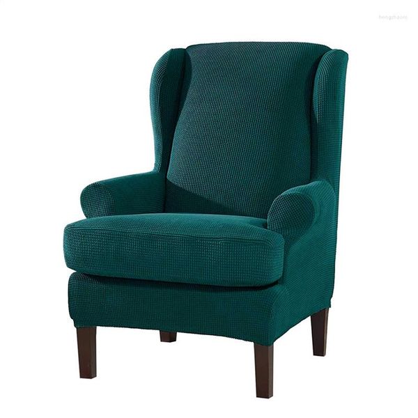 Крышка стула 2 часа упругая крышка крыла wingback Жаккард