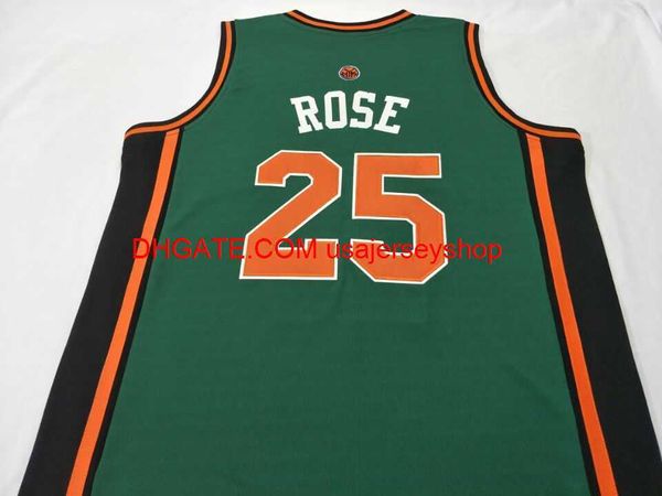 Hombres personalizados Mujeres jóvenes Rare Derrick Rose College Basketball Jersey S-4XL 5XL personalizado cualquier nombre número jersey