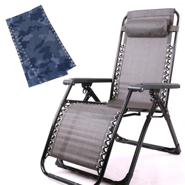 Fodere per sedia reclinabile Tessuto di ricambio con cuscino Strumento traspirante impermeabile Panno reclinabile per cortile Lounge Beach Outdoor Indoor