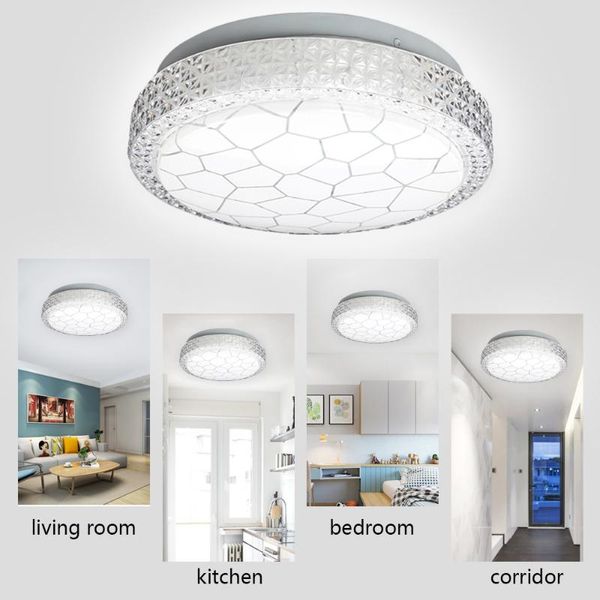 Luzes de teto Lâmpada moderna Lâmpada LED Montada na superfície AC 220V 24W 18W 12W para quarto Corredor da cozinha da sala do corredor Balconyceiling