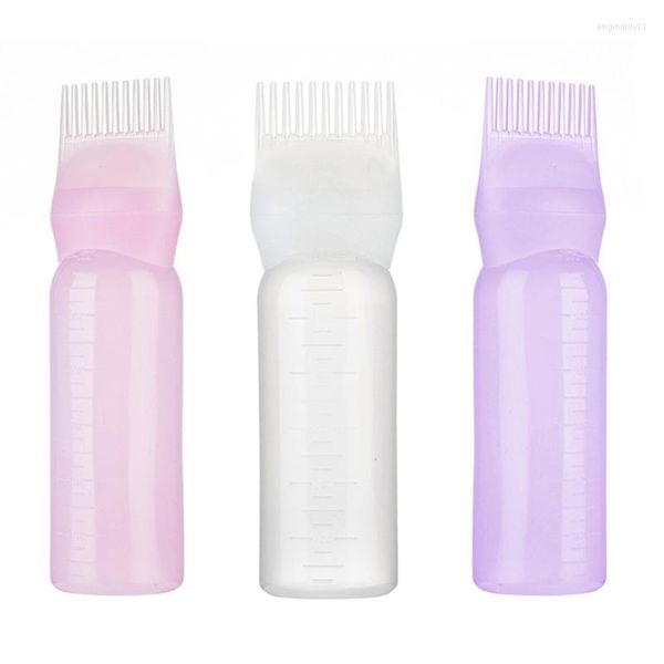 Aufbewahrungsflaschen, Wurzelkamm-Applikatorflasche, Haarfärbepinsel, DIY – Öl-Kopfhaut-Behandlung – für Farbe