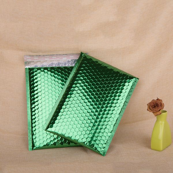 Sacos de armazenamento 50pcs poli bubble malailers envelopes acolchoados lined Mailer self SEAL Green