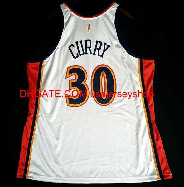 Hombres personalizados Mujeres jóvenes Vintage Stephen Curry Mitchell Ness 09 10 Jersey de baloncesto universitario Tamaño S-4XL 5XL o personalizado cualquier nombre o número jersey