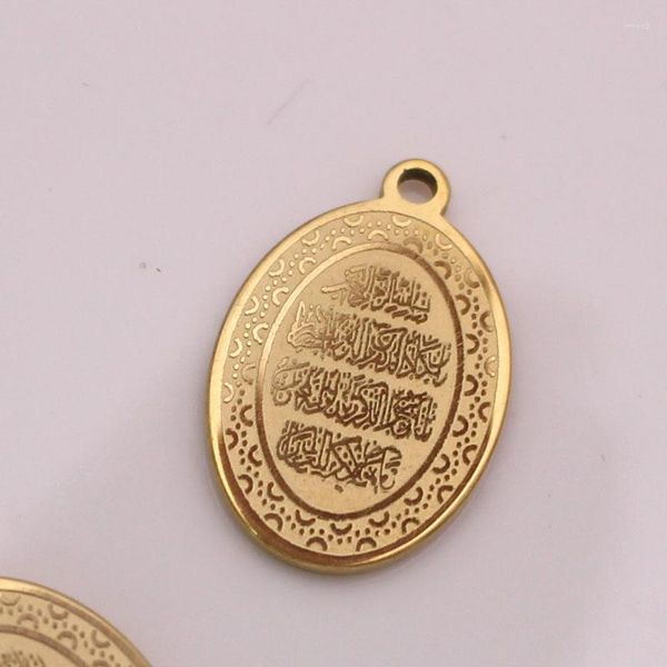 Collane con pendente Corano Vanyakad Fascino musulmano in acciaio inossidabile 2 pezzi/lotto