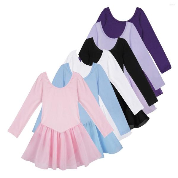 Abiti da ragazza 2023 Vestito da balletto per ragazze carine per bambini Abbigliamento per la danza Costumi per bambini Body Dancewear 2-12Y