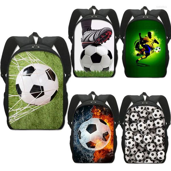 Backpack Cool Football Soccer Printing Homens Mens Bags de viagem