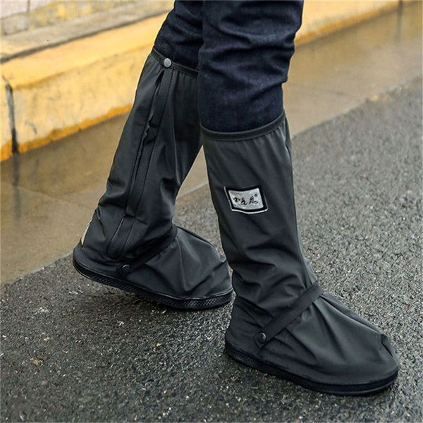 Pièces de chaussures Accessoires Housses imperméables Réutilisables Moto Vélo Vélo Bottes de pluie preuve s preuve épaisse 230203