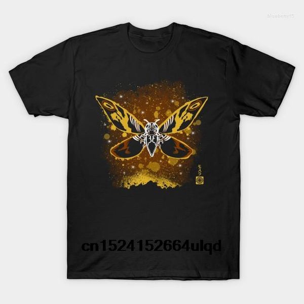 Erkek Tişörtleri Pamuk O yaka Özel Baskılı Tshirt Erkek Gömlek Mothra-Kadın T-Shirt