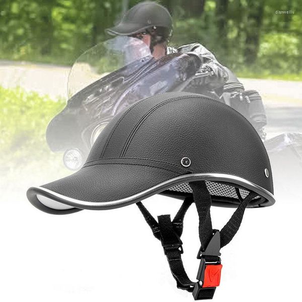 Motorradhelme Halbhelm Baseballmütze Stil Gesicht Elektrofahrrad Roller Anti-UV-Sicherheit Schutzhelm Zubehör