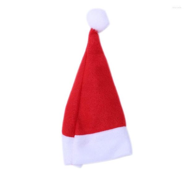 Decorações de Natal grande coisa 24 x chapéus para 6cm Papai Noel Claus Chap Hat Chap