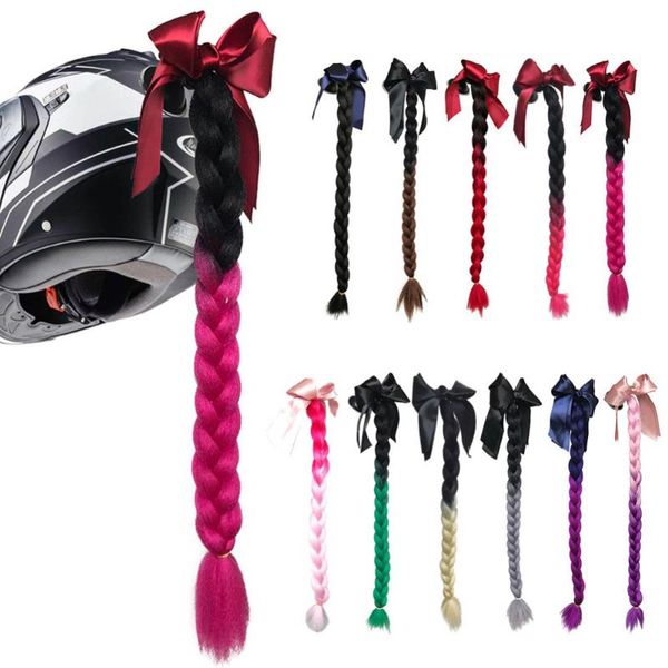 Capacetes de motocicleta Capacete trança Mulher Mulher Braids 24 