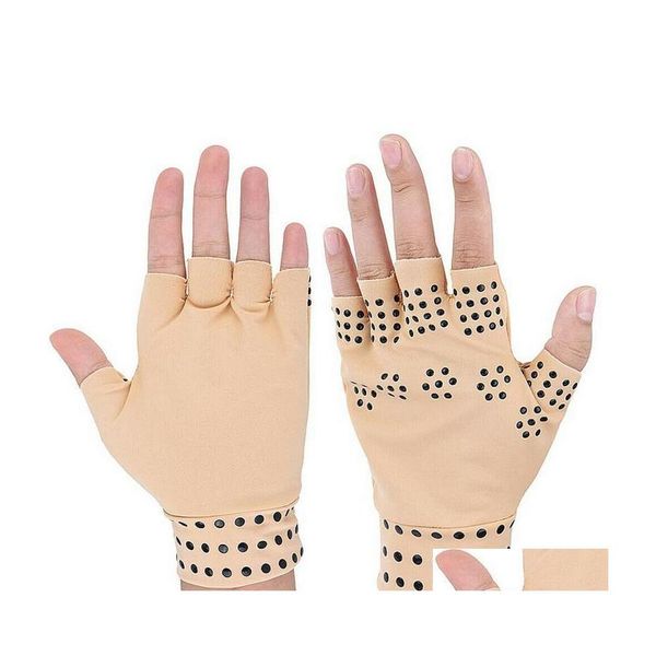 Fingerlose Handschuhe, Magnetfeldtherapie, Arthritis-Handschuh, Schmerzlinderung, Heilung von Gelenken, Zahnspangen, unterstützt Gesundheitspflege-Werkzeuge, Drop-Lieferung, Mode, A, Dhsim