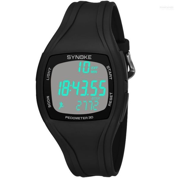 Relógios de pulso Synoke Sports Watches for Men Military Waterproof Pedometwatch Watch Watch Digital Relógio Eletrônico Relógio Relogio Masculino MO