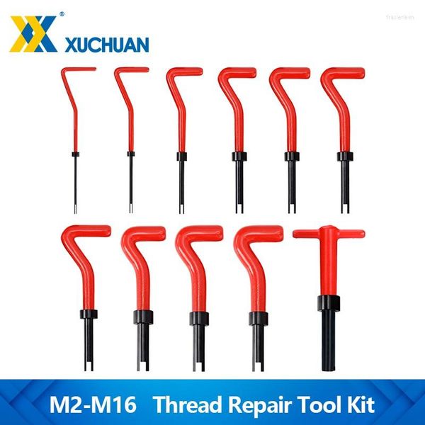 Kit de ferramenta de reparo de rosca M2-M16 Twist Drill Bit Bit Inserts para restaurar Spanner de roscas danificadas