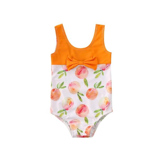 One Pieces Born Badeanzug für Kleinkinder und Mädchen, süßer Aufdruck, einteiliger Badeanzug, Strandmode, 2023, Baby-Bikini, 6 Monate bis 4 Jahre