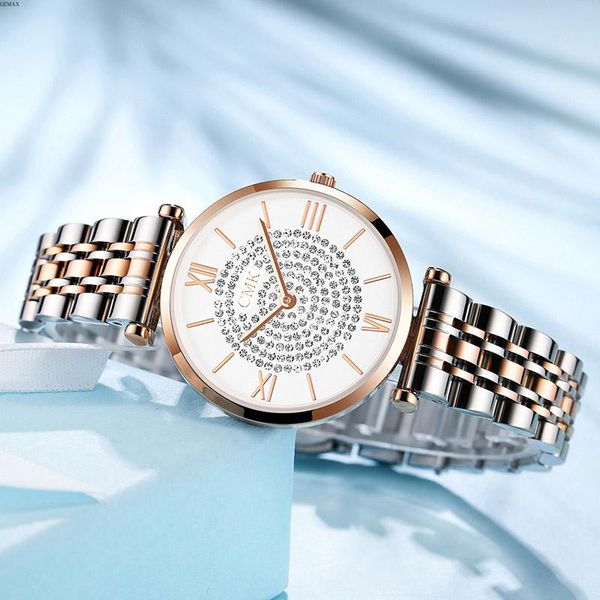 Avanadores de pulso 2023Gold Diamond Watches Women Luxury Band Causal Creative Ladies Wrist Classic Elegant Top Sell Zarek Damskiwristwatches