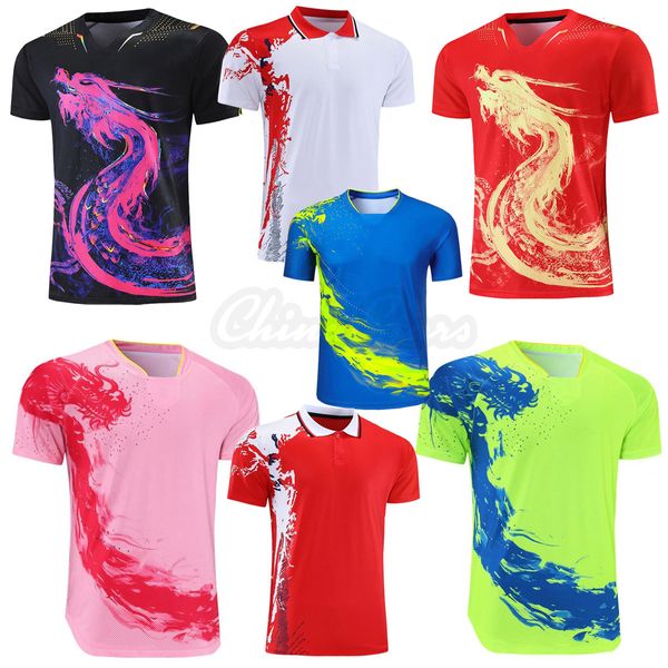 Outdoor-T-Shirts Neueste China Tischtennis-Trikots für Männer Frauen Kinder Ping-Pong-T-Shirt Hemden Badminton-Kit Teamspiel Sport T-Shirt 230204