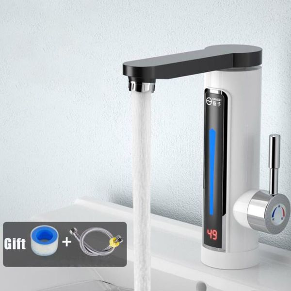 Rubinetti della cucina Rubinetto elettrico da 3300 W Riscaldamento rapido Acqua di rubinetto istantanea Riscaldatore domestico Tesoro