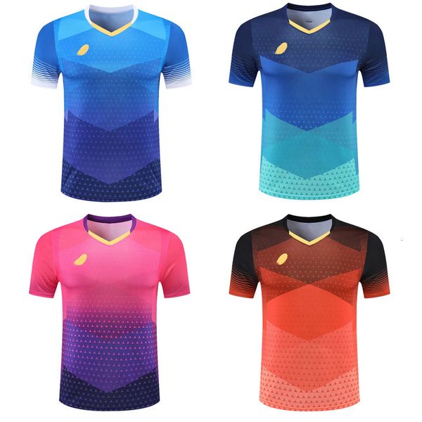 Tshirts ao ar livre Sport Tennis Tenis Men Mulheres Badminton Short Girl Table Jerseys Ping Pong Kits Gym Competition 230204