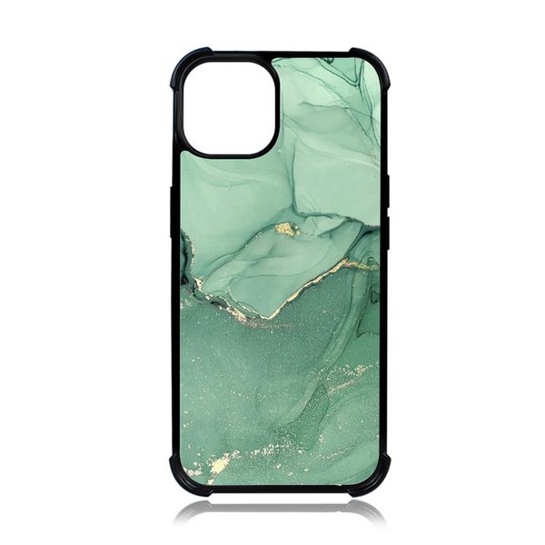 Trasferimento di calore fai da te 2D antigraffio antiurto sublimazione custodie per airbag per telefono con alluminio per Iphone 14 Pro Max Cover B242